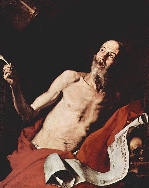 Jusepe de Ribera Hieronymus France oil painting art